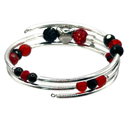 Collegiate-Georgia Bling Wrap Bracelet