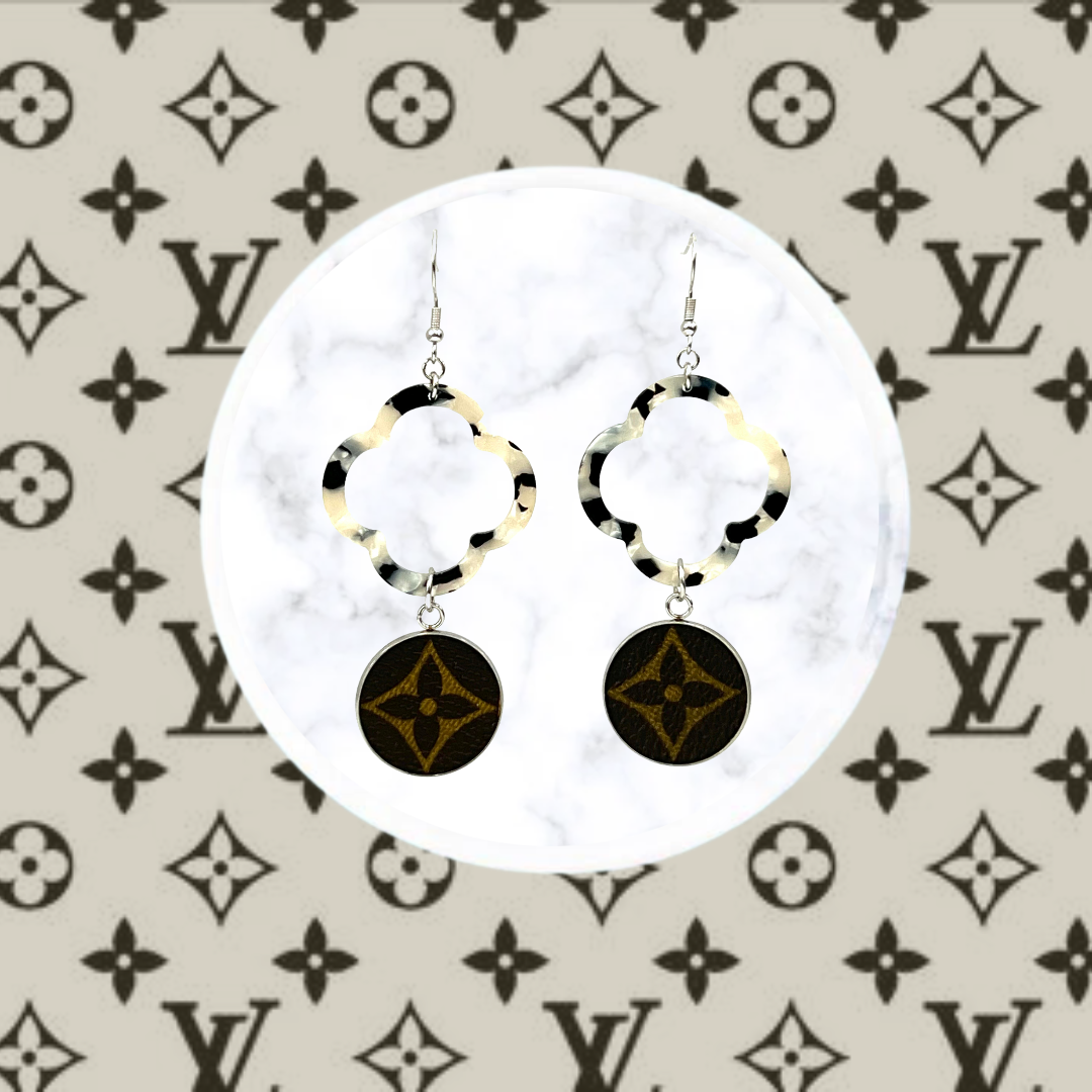 LV Again - Large Clover Dangle Earrings