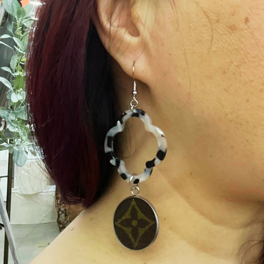 LV Again - Large Clover Dangle Earrings