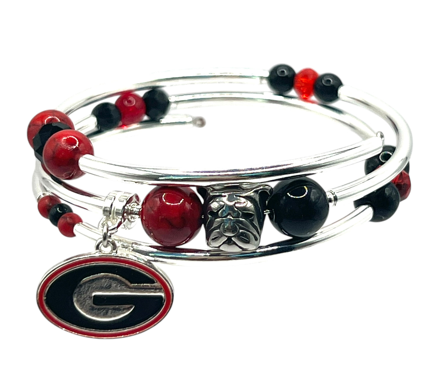 Collegiate-Georgia Wrap Bracelet