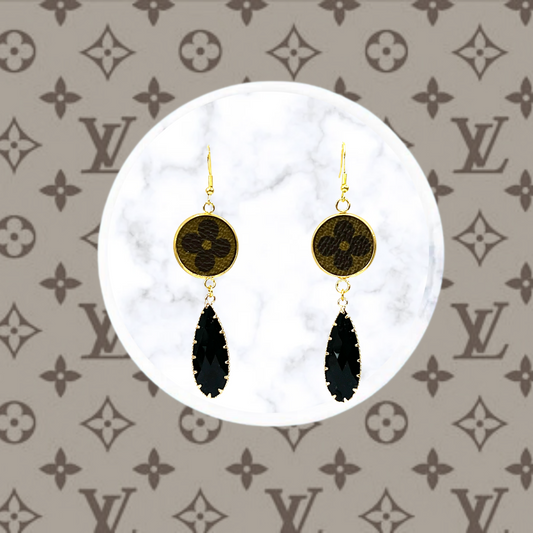 LV Again - Ava Earring in Onyx