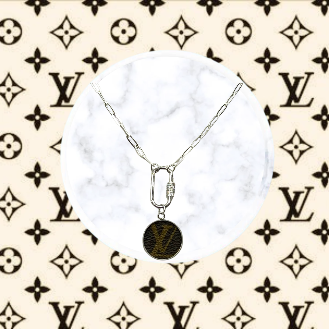 LV Again - LV Silver Carabiner Necklace