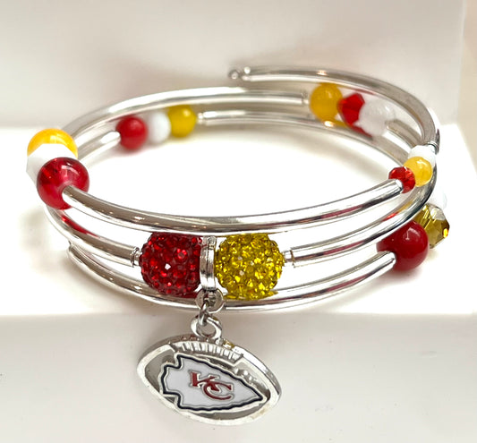 Gameday-Bling Kansas Wrap Bracelet