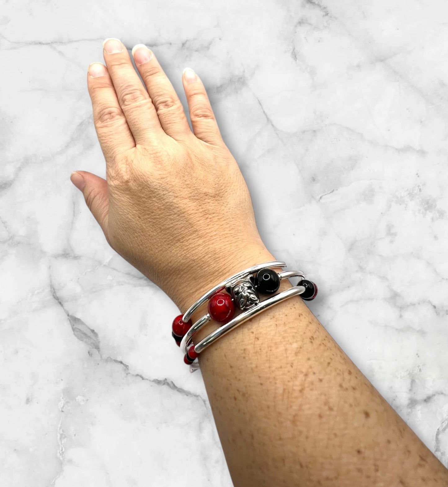 Collegiate-Georgia Wrap Bracelet