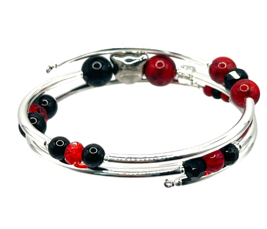 Collegiate-Georgia Wrap Bracelet