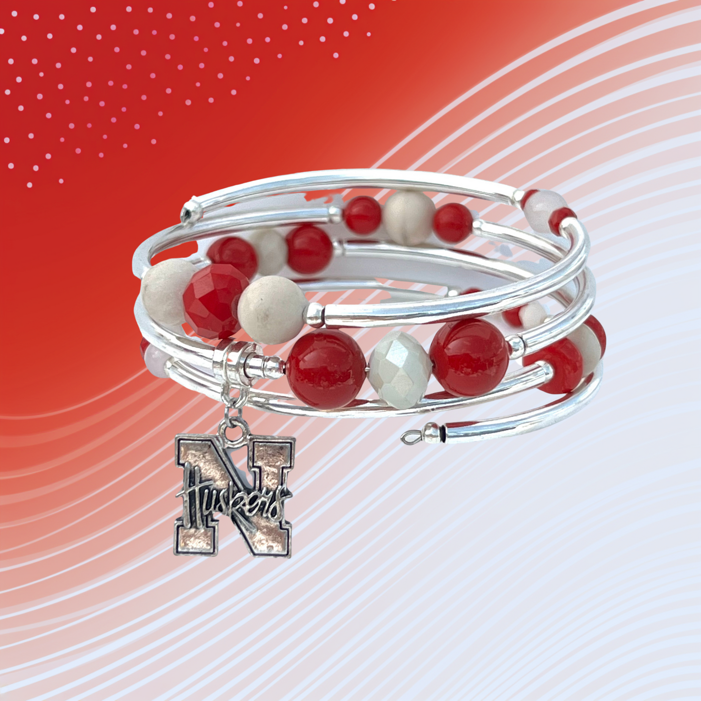 Alumni -Nebraska Wrap Bracelet
