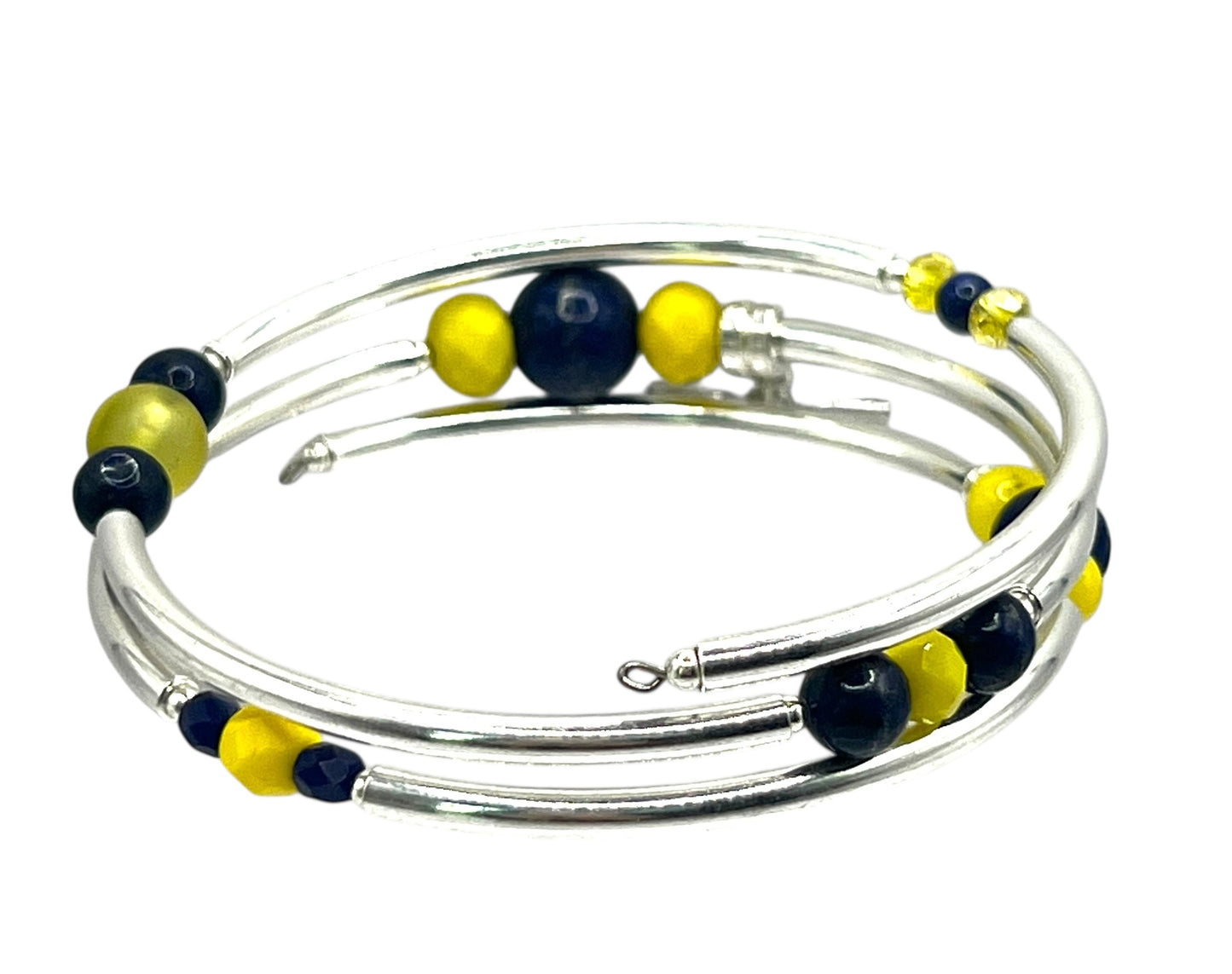 Collegiate- Michigan Wrap Bracelet