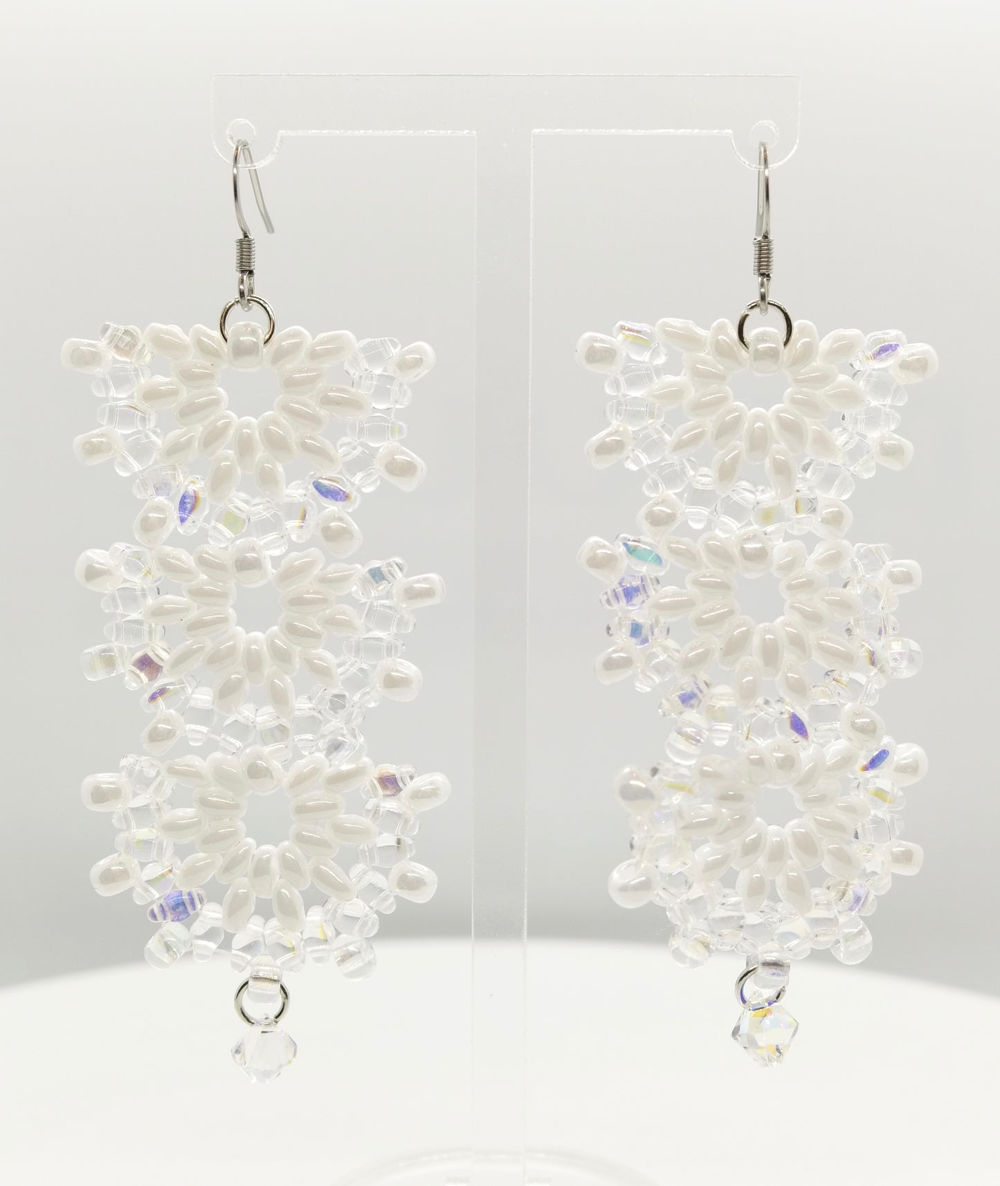 Cascade -Harlow in White and Crystal