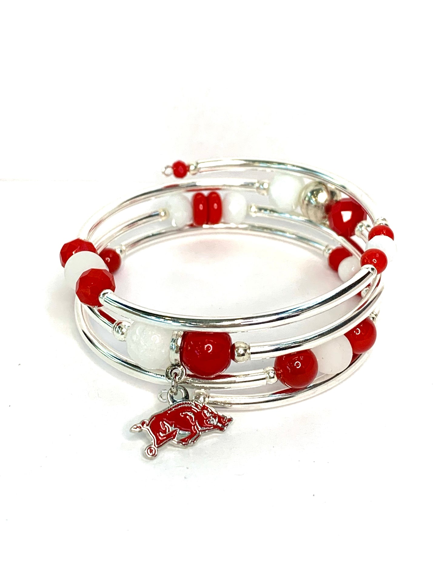 Collegiate- Arkansas Wrap Bracelet