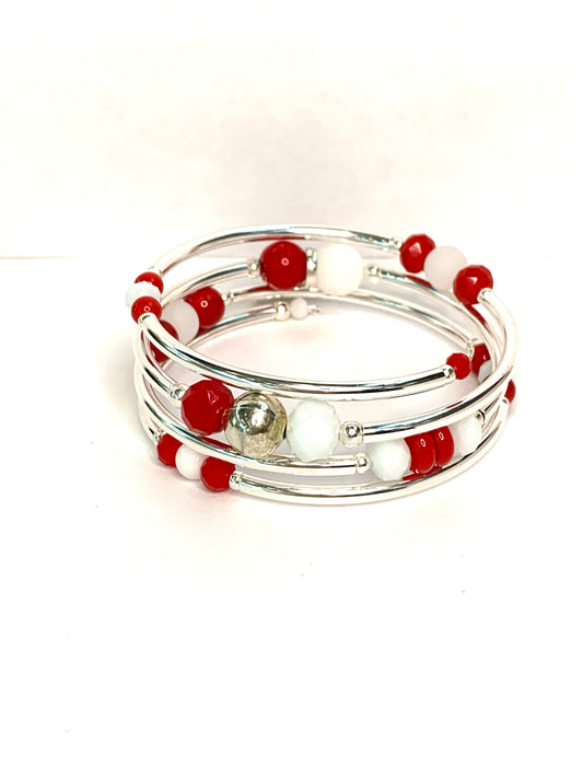 Collegiate- Arkansas Wrap Bracelet