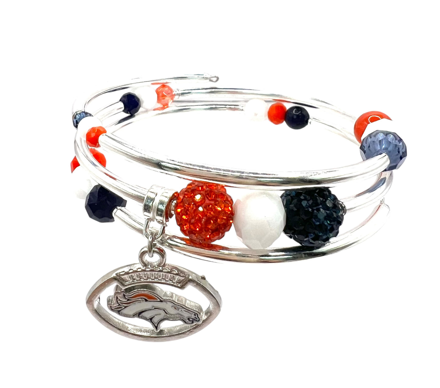 Game Day- Denver Bling Wrap Bracelet