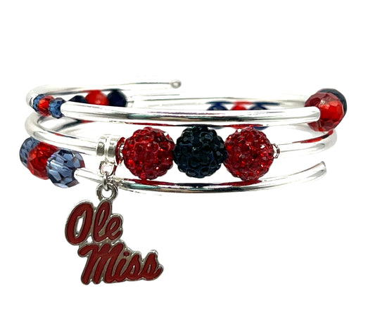 Alumni-Ole Miss Bling Wrap Bracelet