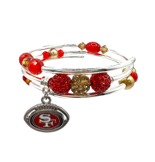 Game Day- San Francisco Bling Wrap Bracelet