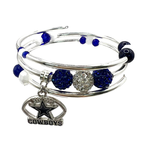 Game Day-  Dallas Bling Wrap Bracelet