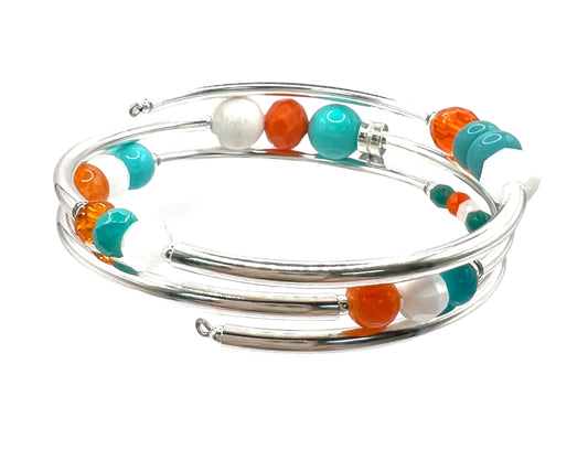 Game Day- Miami  Wrap Bracelet