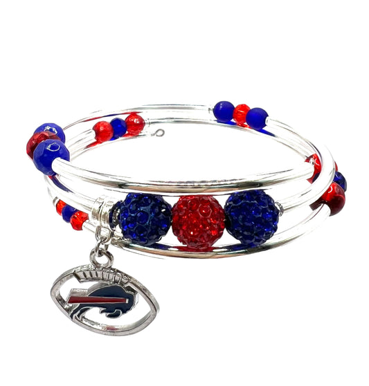 Game Day- Buffalo Bling Wrap Bracelet