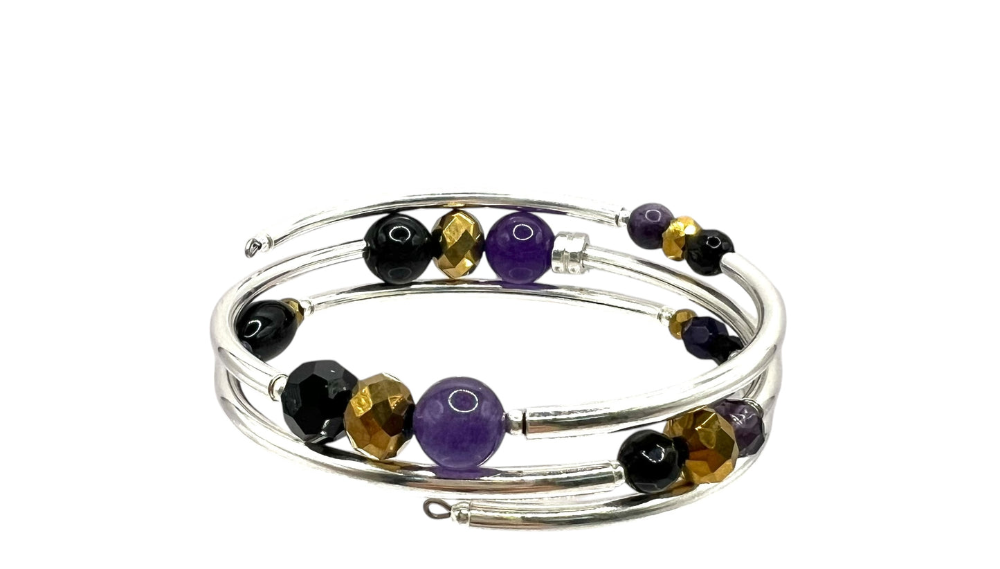 Game Day- Baltimore Wrap Bracelet