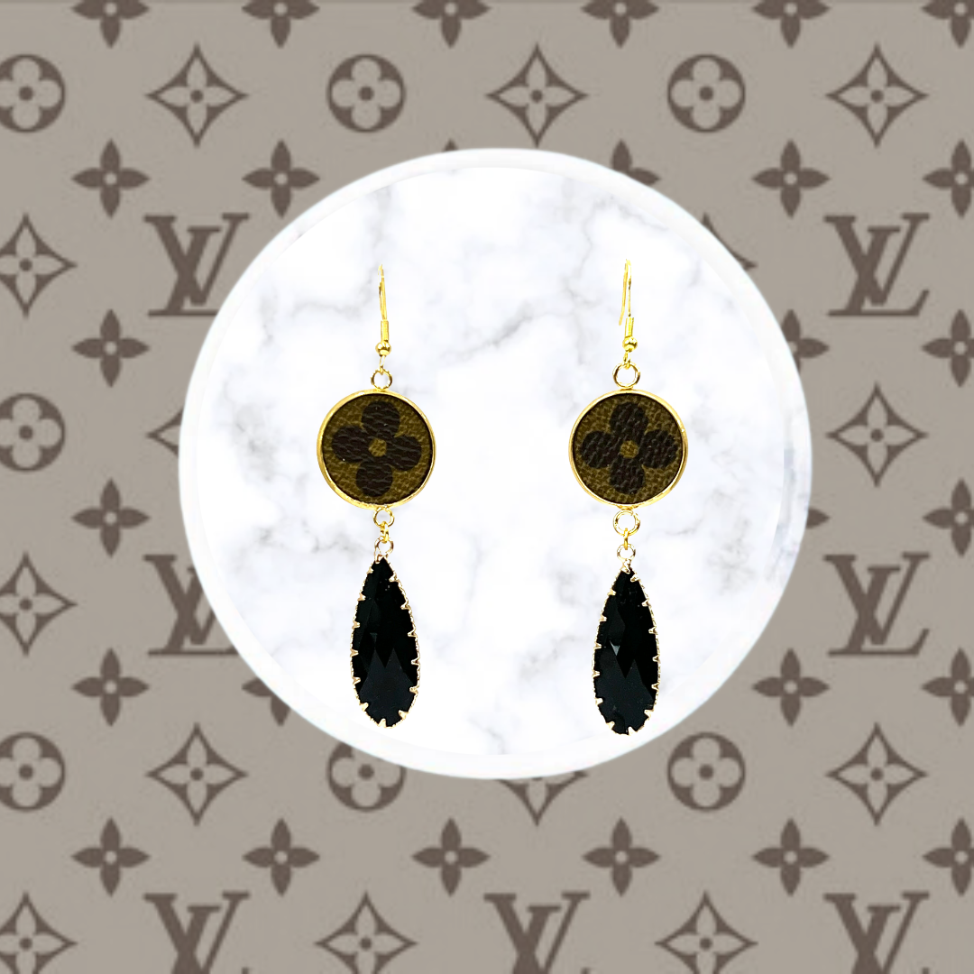 LV Again - Ava Earring in Onyx