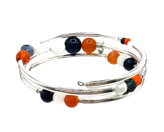 Game Day- Denver  Wrap Bracelet