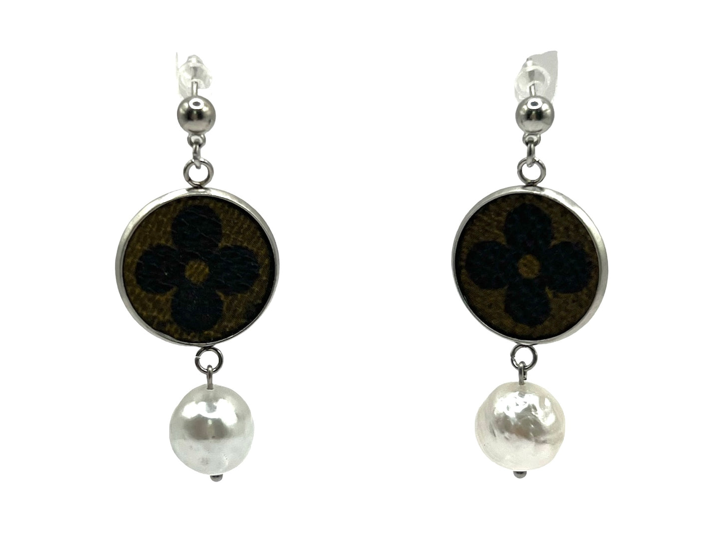 LV Again - Baroque Dangle Earrings