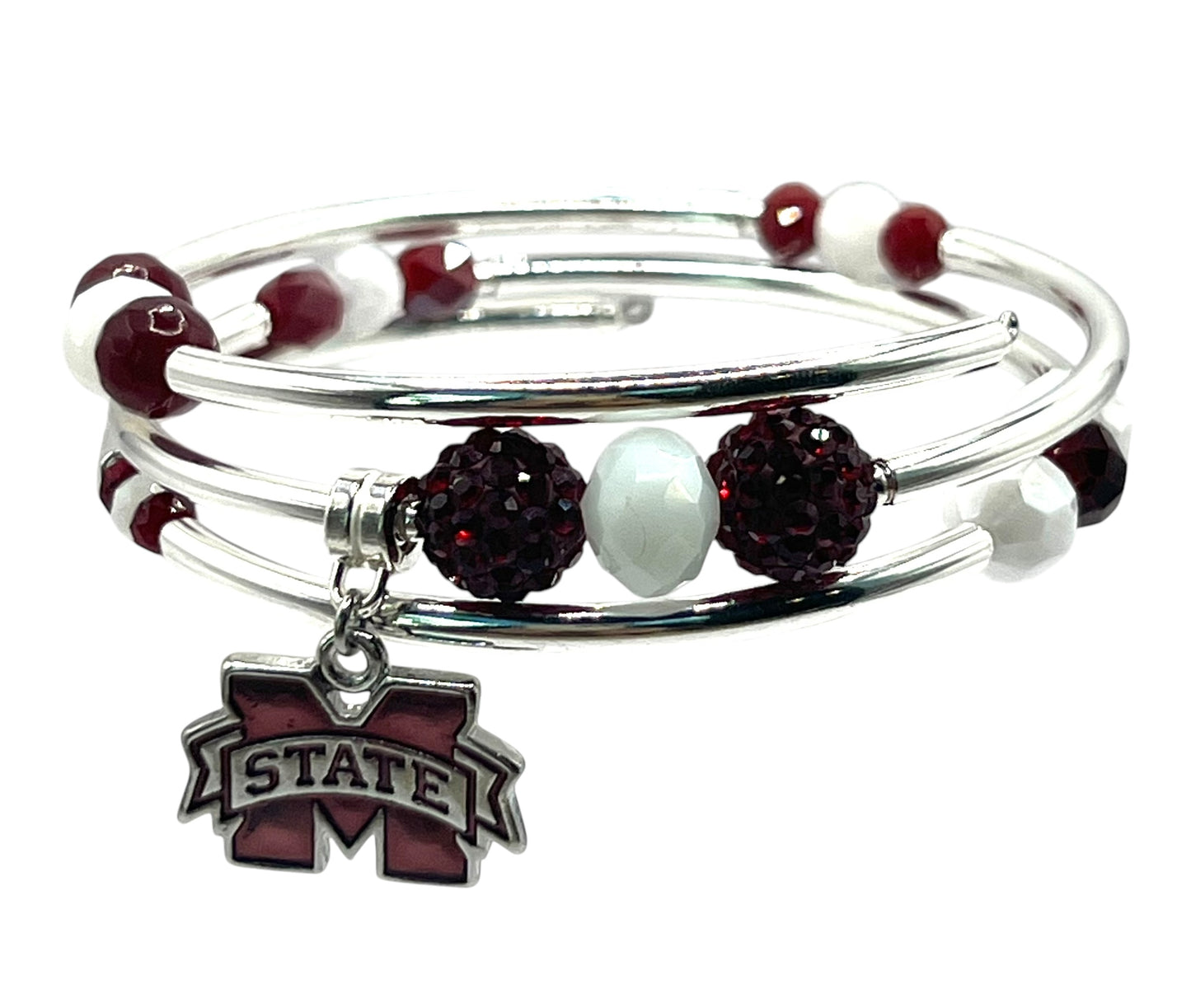 Alumni -Mississippi St Bling Wrap Bracelet