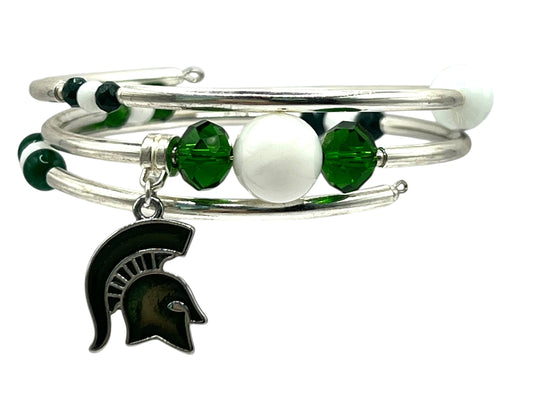 Alumni-Michigan St. Wrap Bracelet