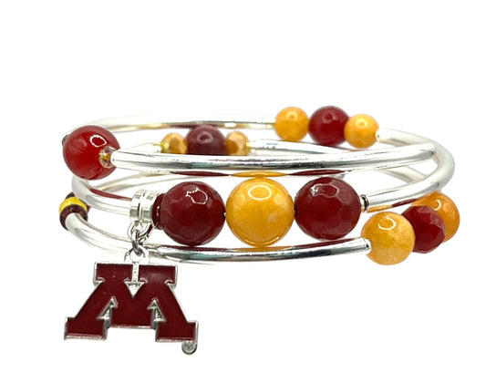 Collegiate-  Minnesota Wrap Bracelet