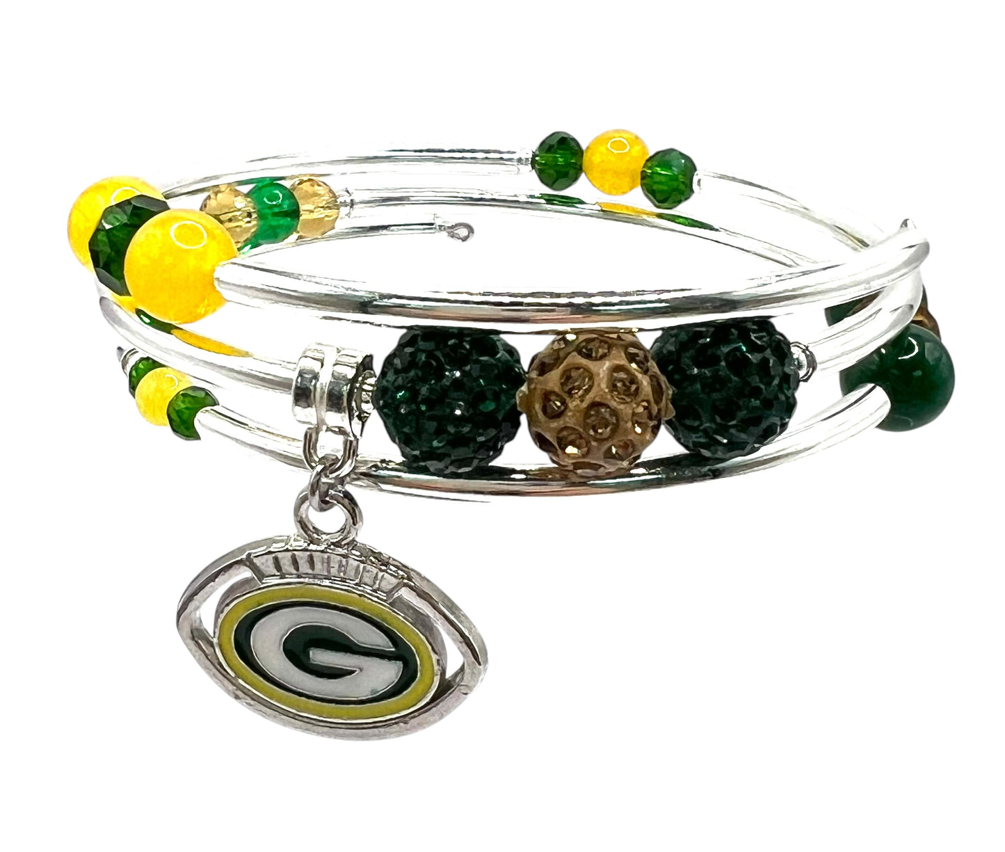 Game Day- Greenbay Bling Wrap Bracelet