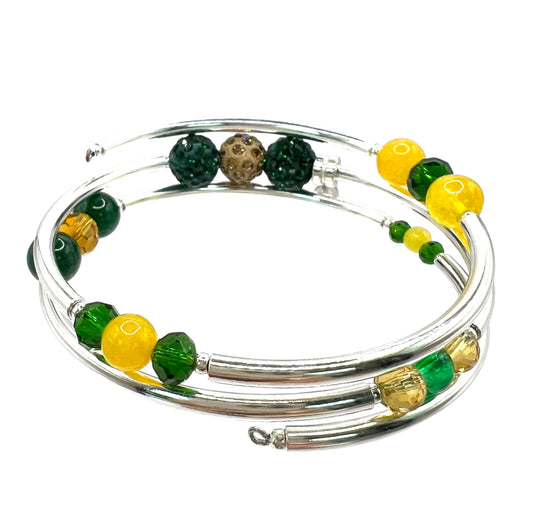 Game Day- Greenbay Bling Wrap Bracelet