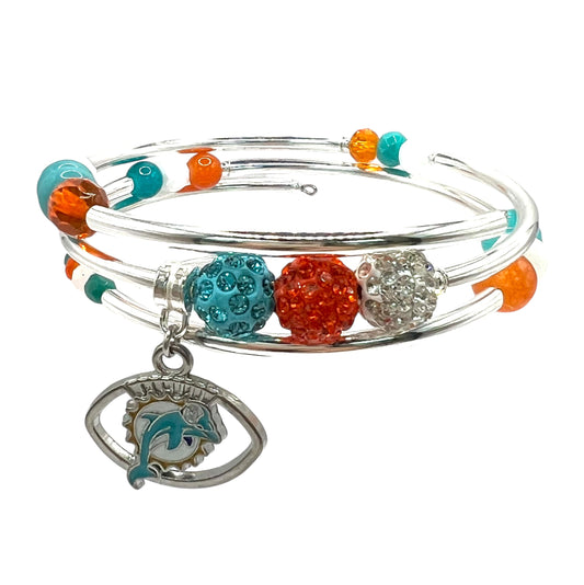 Game Day- Miami Bling Wrap Bracelet