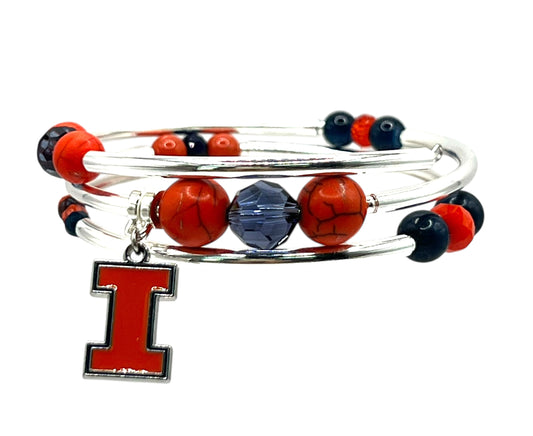 Alumni -Illinois Wrap Bracelet