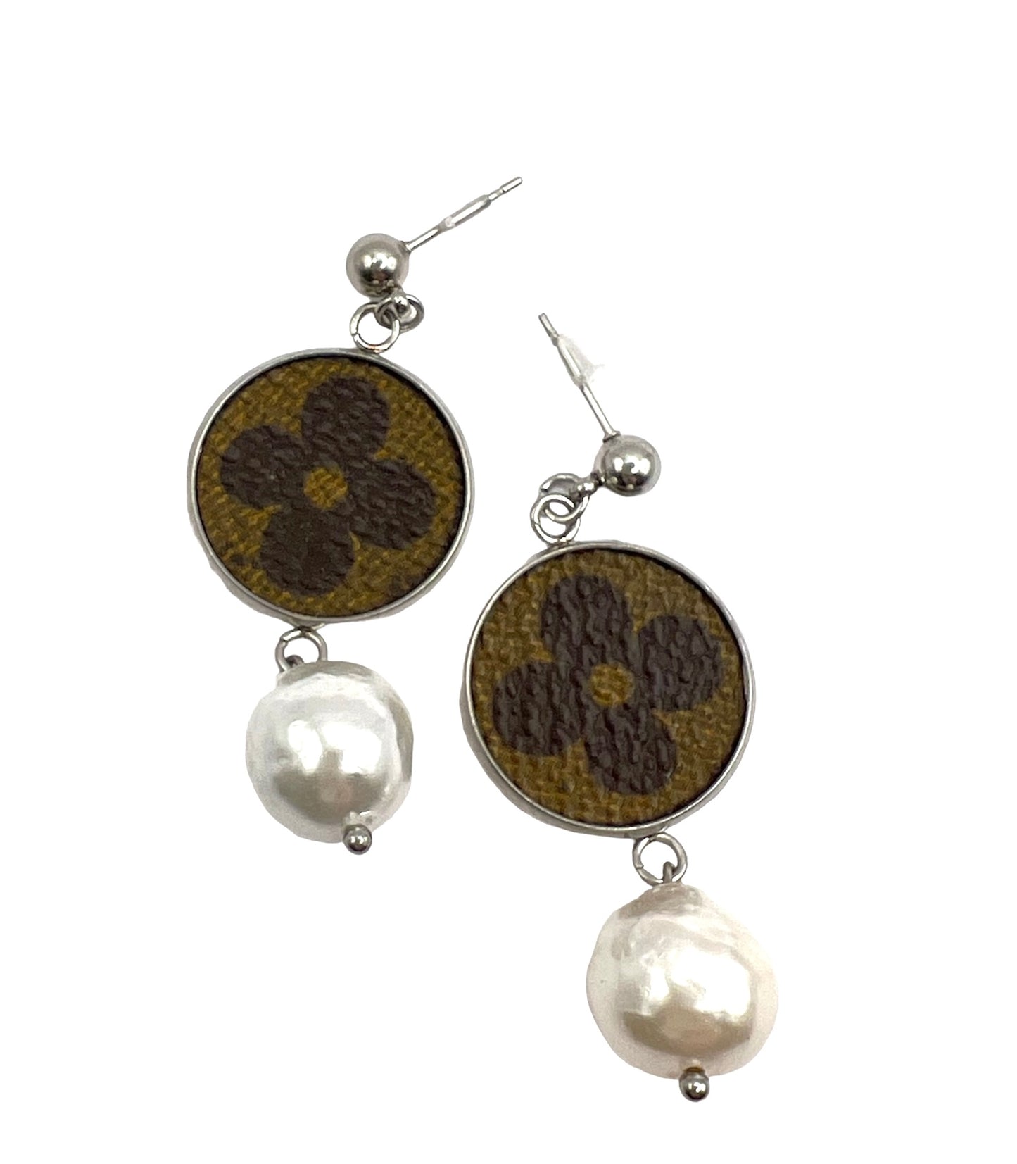 LV Again - Baroque Dangle Earrings