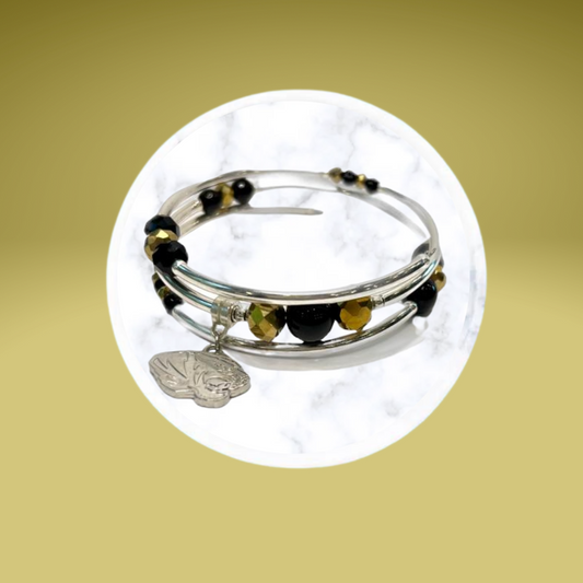 Collegiate-Mizzou Wrap Bracelet