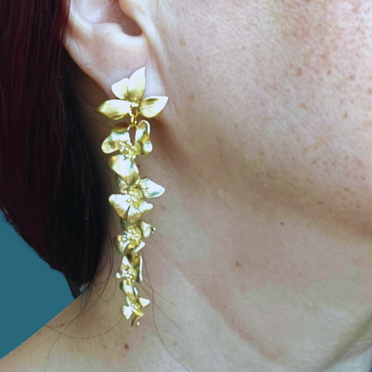 Garden Glam - Flower Cascade Earrings