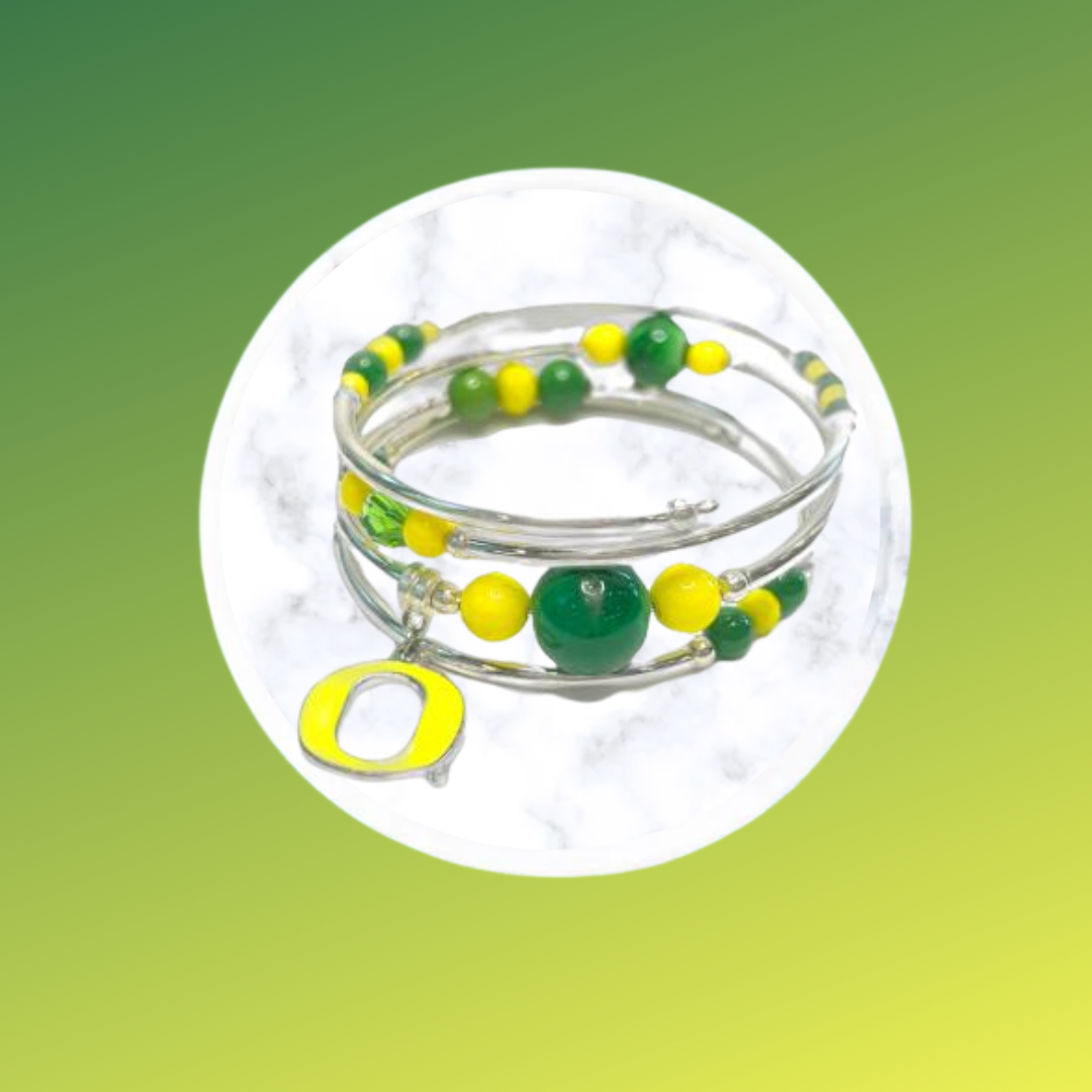 Collegiate-Oregon Ducks Wrap Bracelet