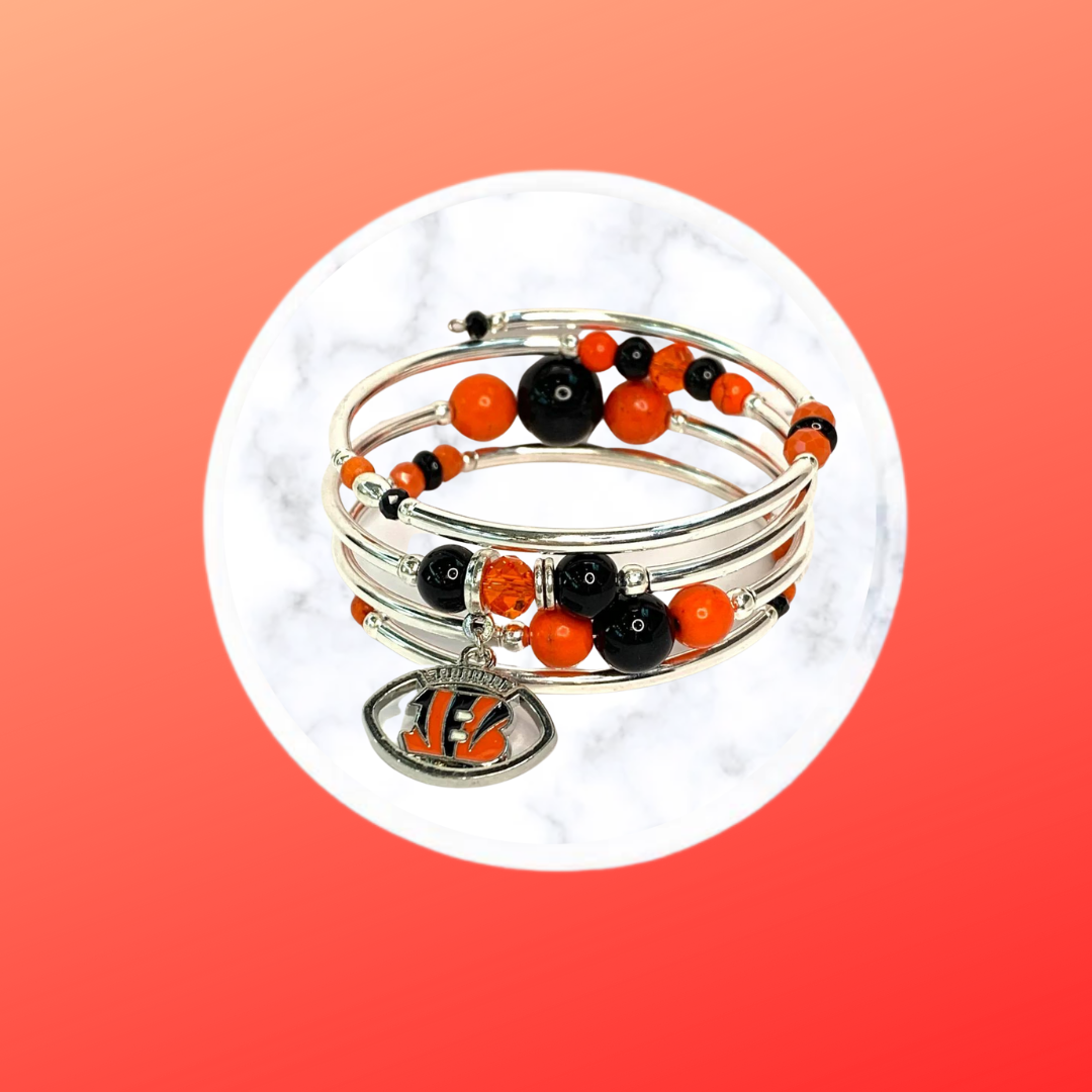 Game Day- Cincinnati  Wrap Bracelet