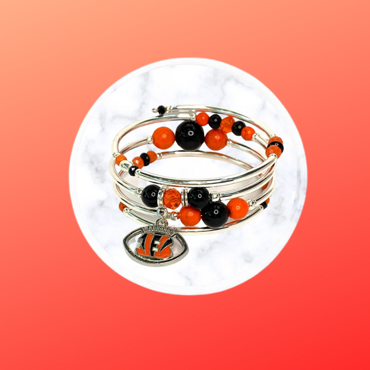 Game Day- Cincinnati  Wrap Bracelet