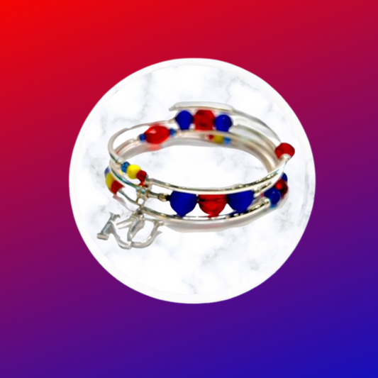 Collegiate-KU Wrap Bracelet