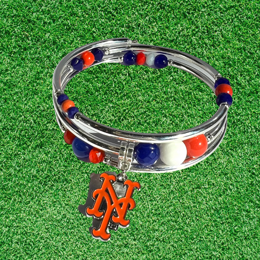 First Pitch- Mets Team Wrap Bracelet