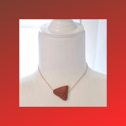 Lava Essence - Tracey Necklace in Rust Color