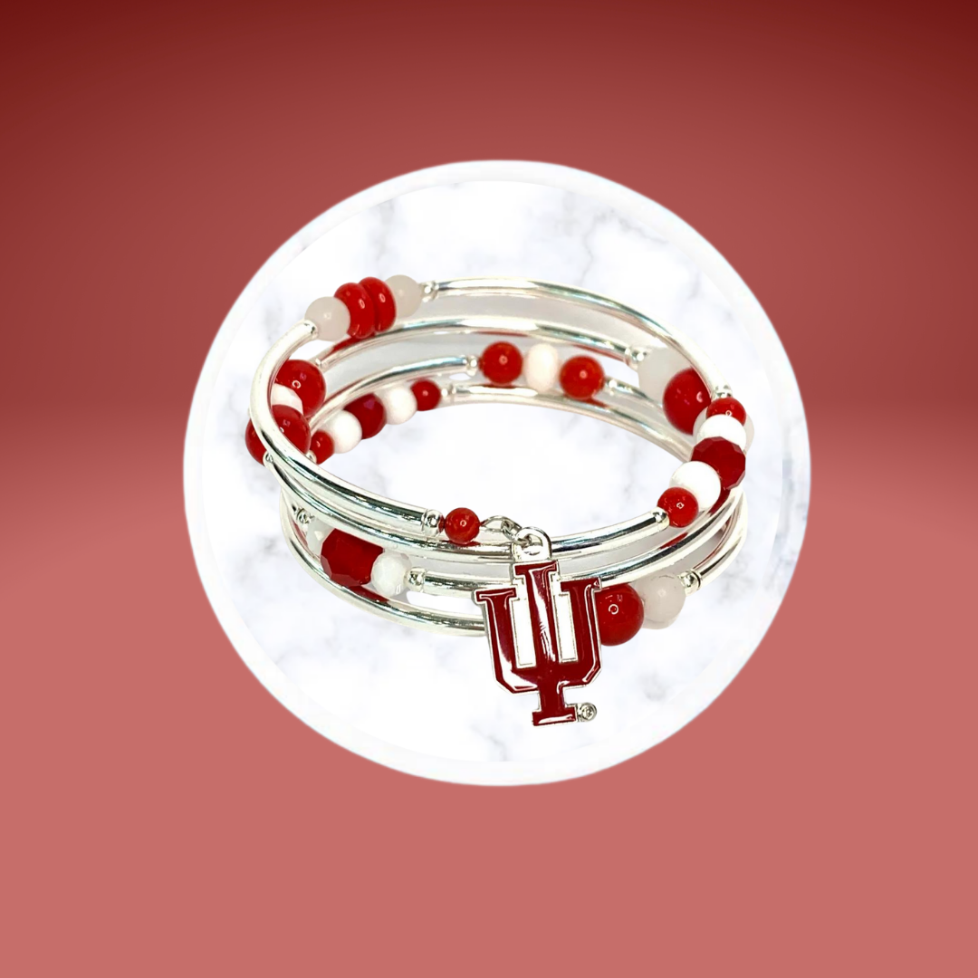 Collegiate- Hoosiers Wrap Bracelet