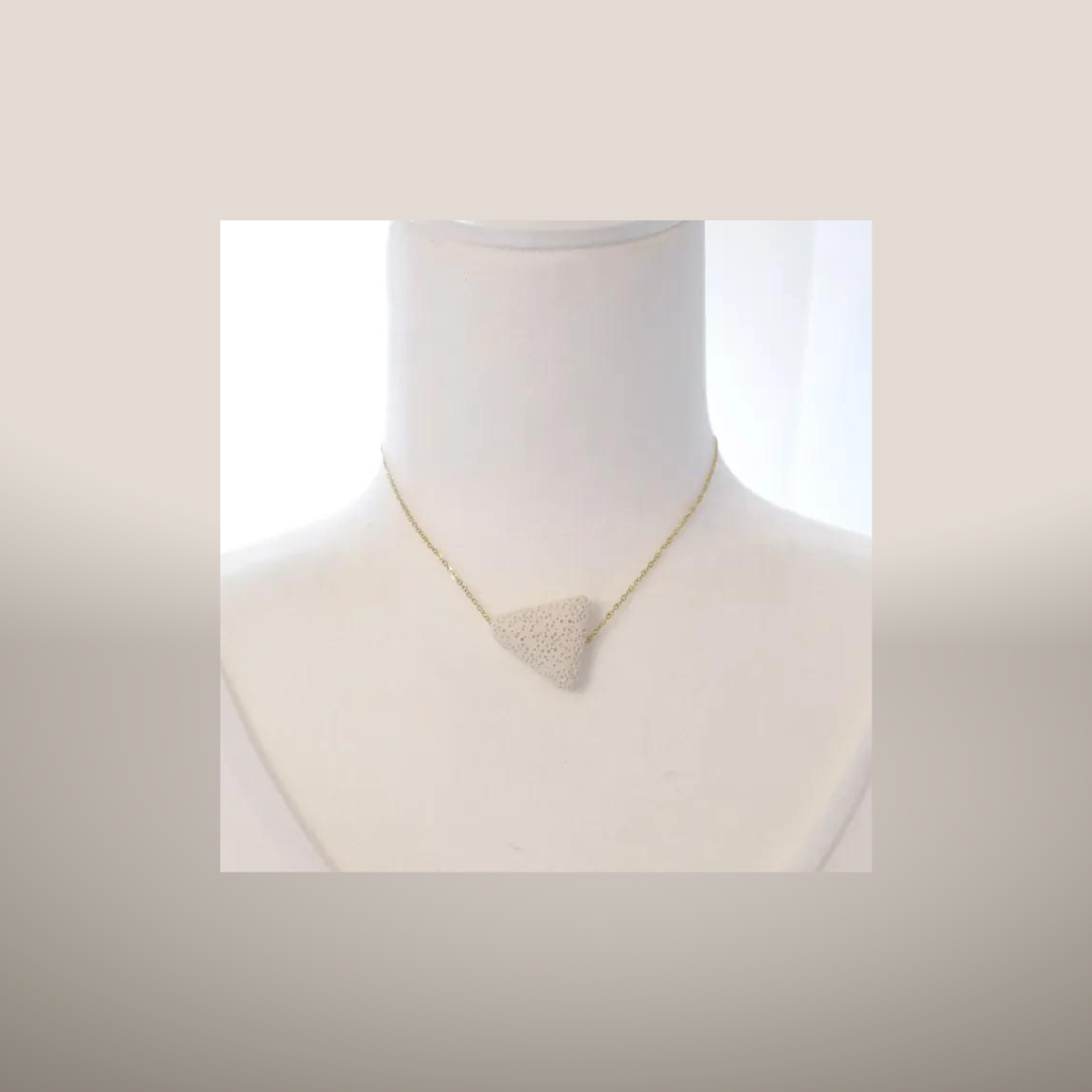 Lava Essence - Tracey Necklace in White