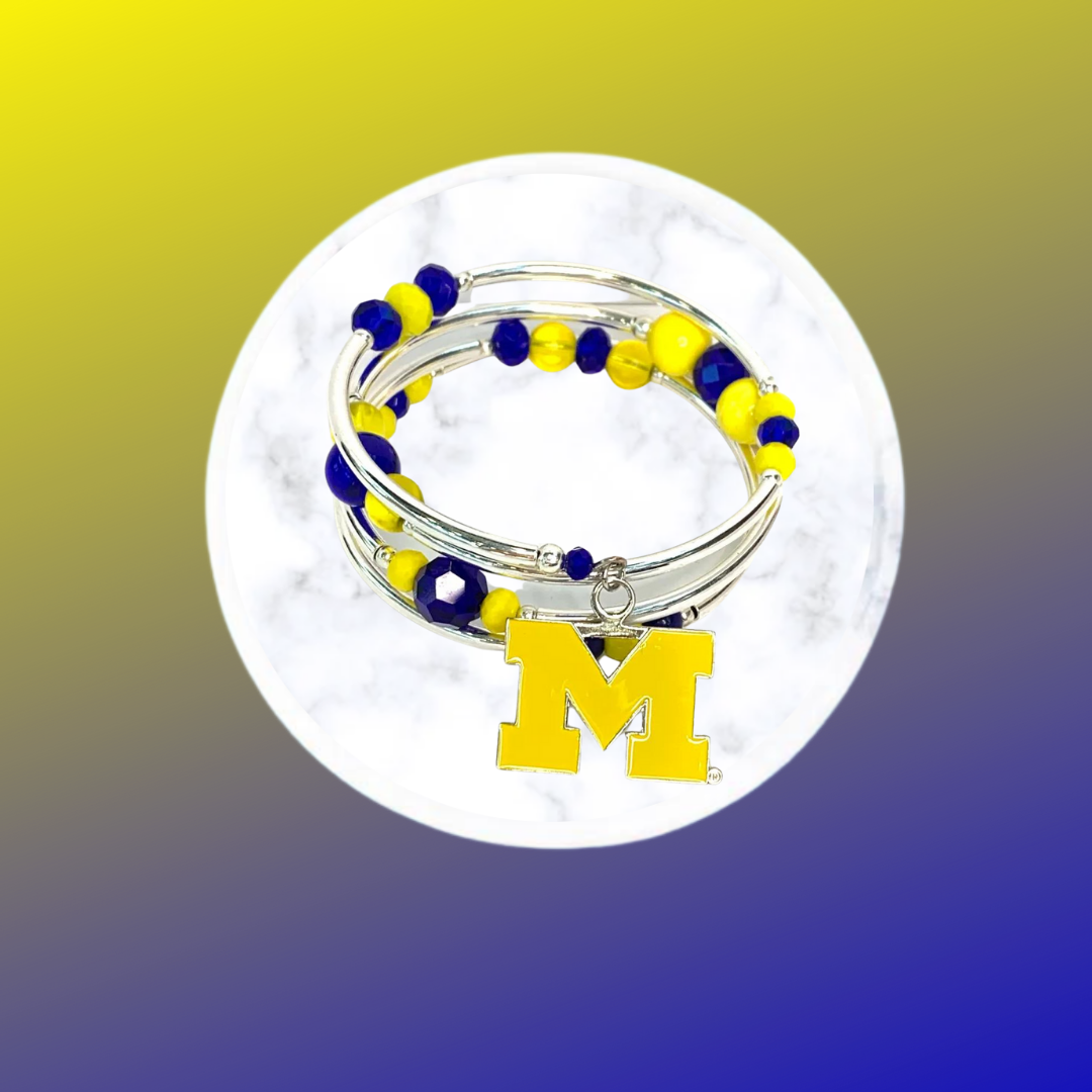 Collegiate- UM Wrap Bracelet