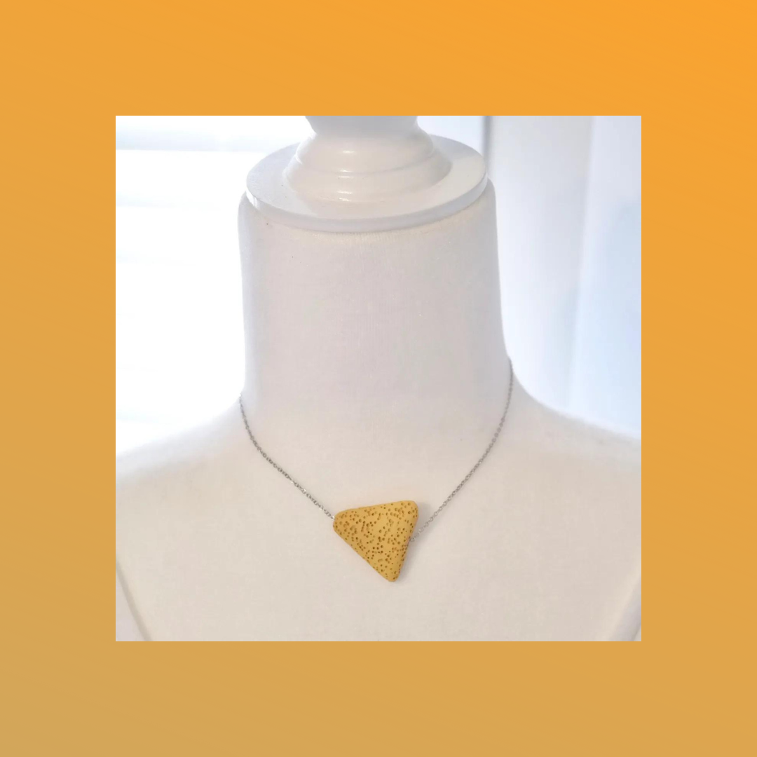 Lava Essence - Tracey Necklace in Butterscotch and Silver