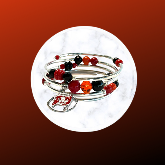 Game Day- Tampa Bay Wrap Bracelet