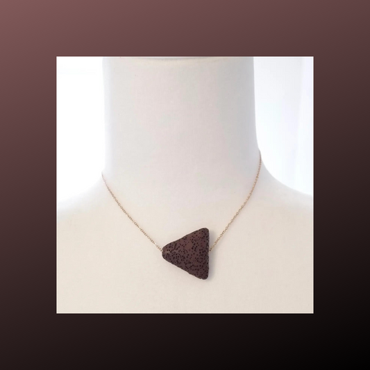 Lava Essence - Tracey Necklace in Cocoa and Rose Gold