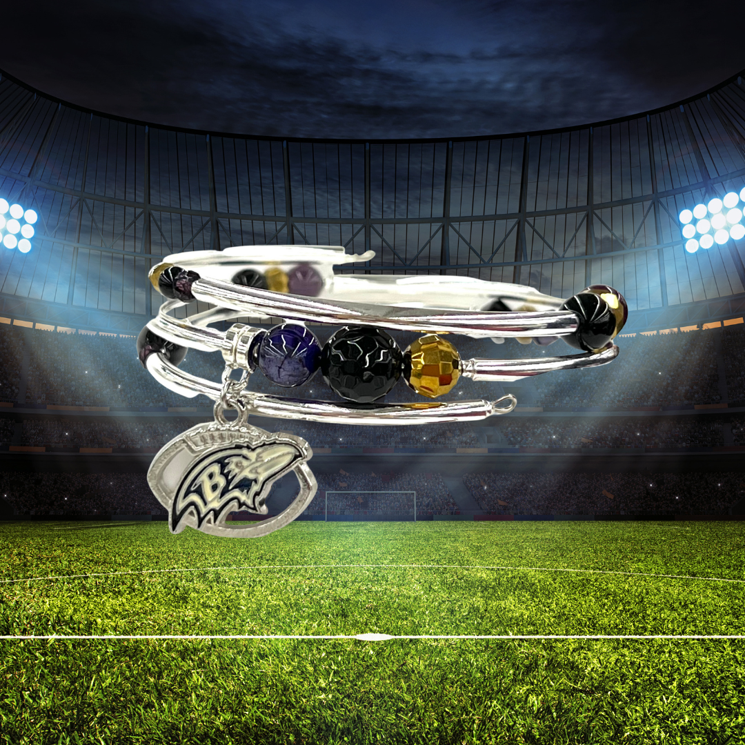 Game Day- Baltimore Wrap Bracelet