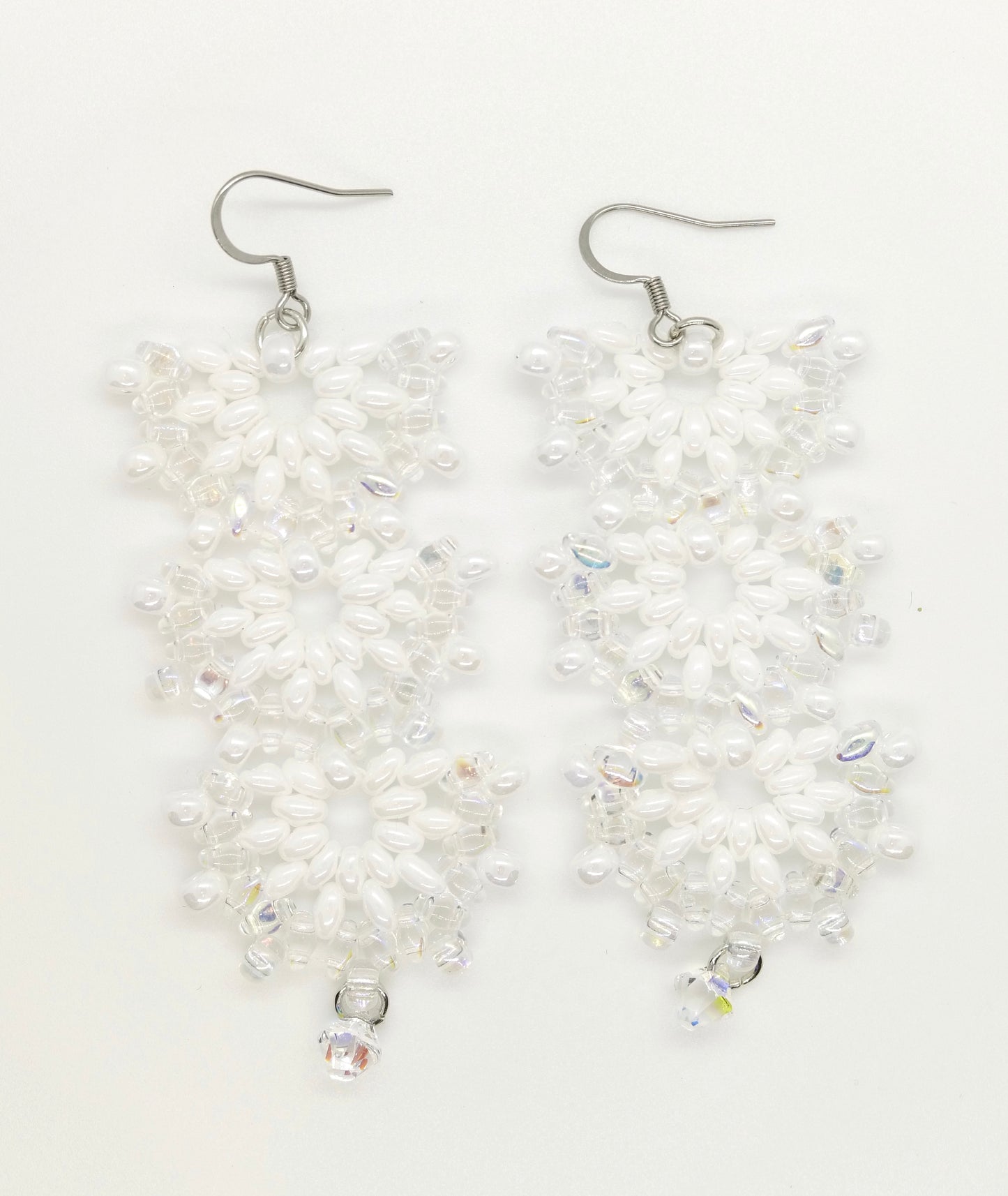 Cascade -Harlow in White and Crystal