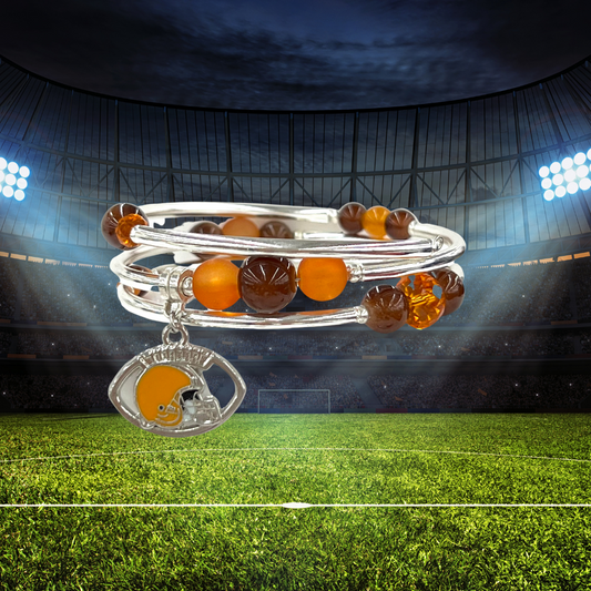 Game Day- Cleveland Browns Wrap Bracelet