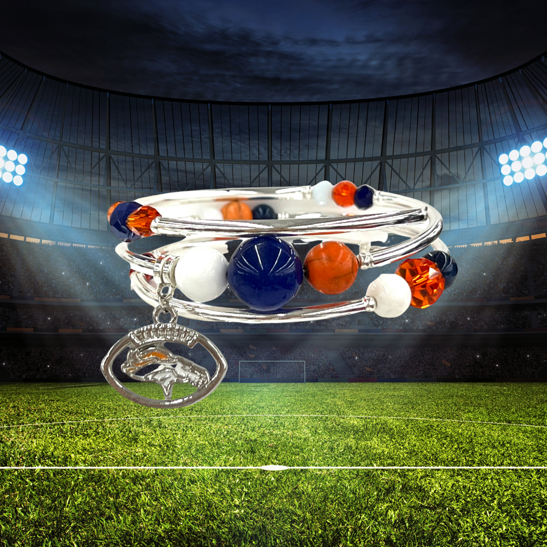 Game Day- Denver  Wrap Bracelet